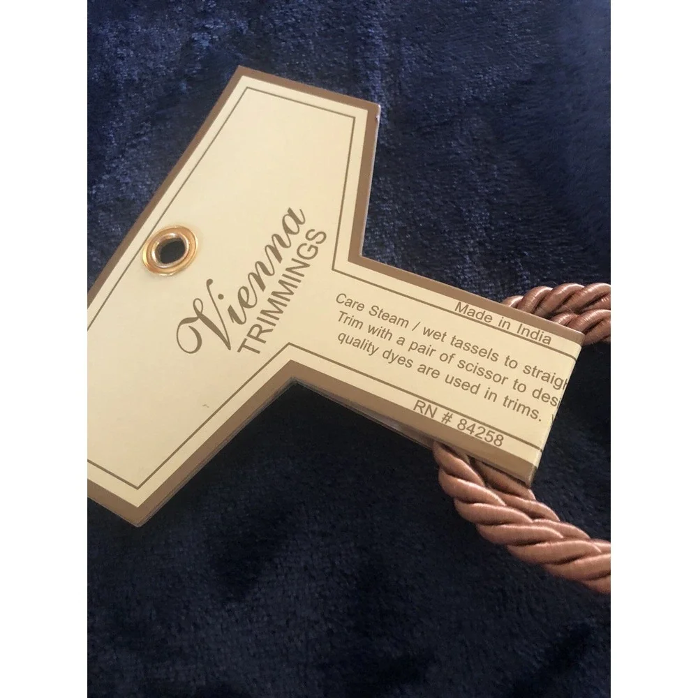 Vienna Trimmings Brown Curtain Rope Tieback‎ w/ 6.75